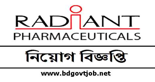 Radiant Pharmaceuticals job circular