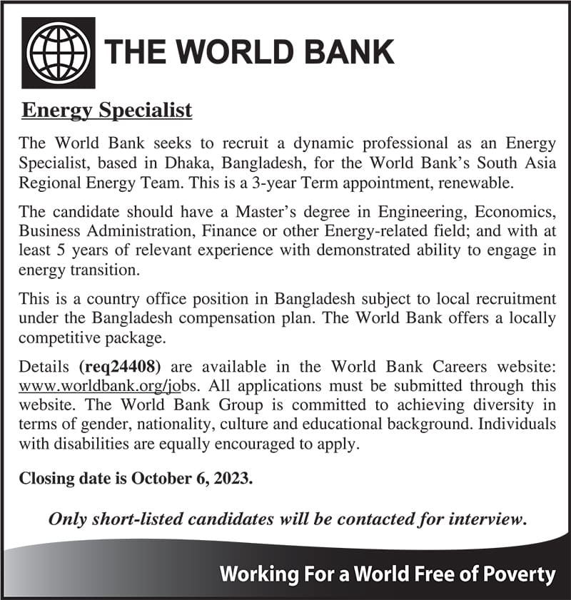 the world bank job circular 2023