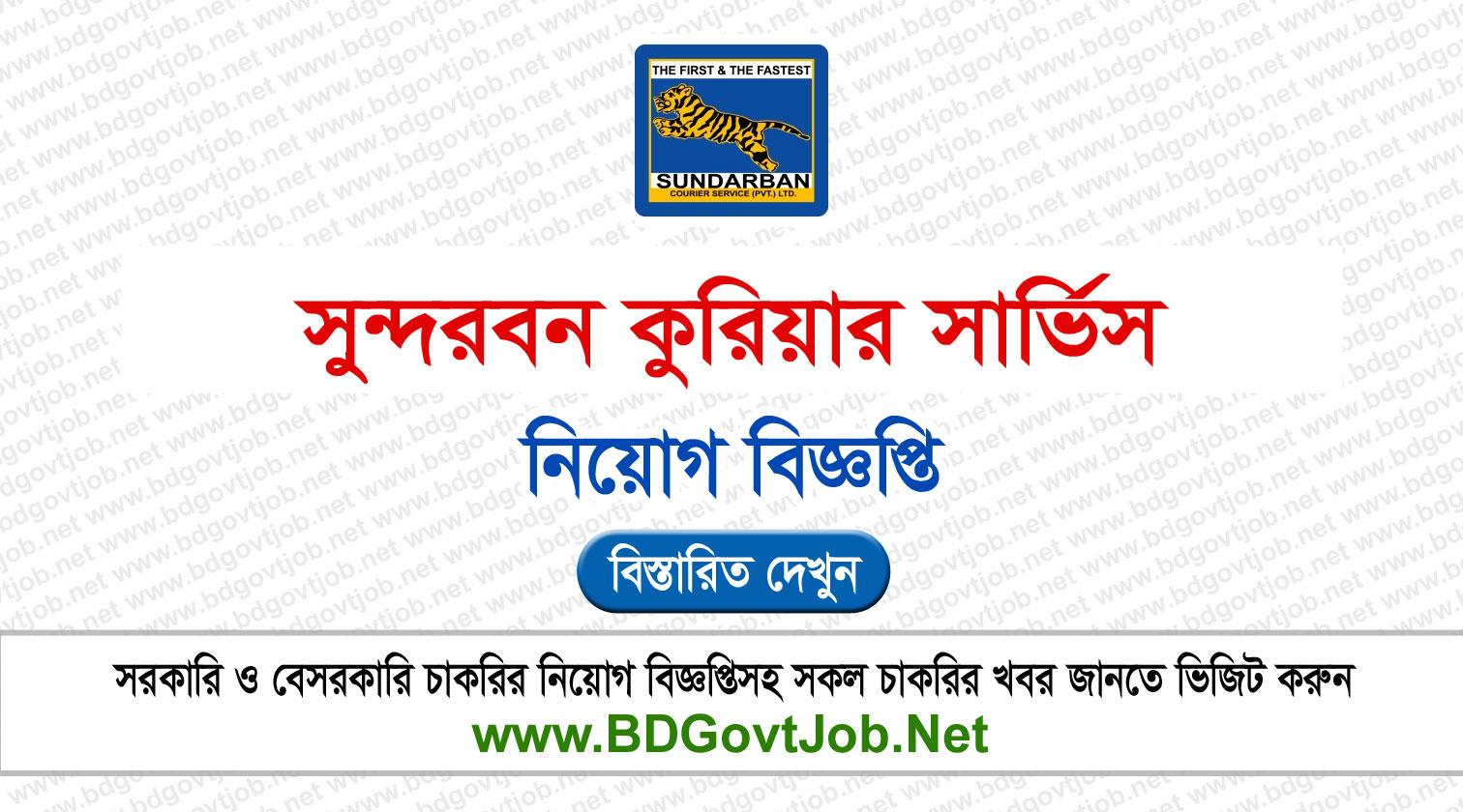 Sundarban Courier Service Job Circular 2024