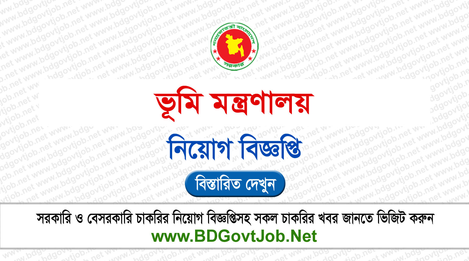 Ministry of Land Job Circular 2023 minland.teletalk.com.bd