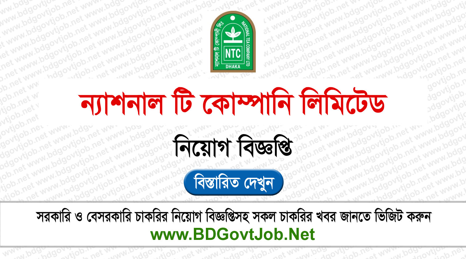 National Tea Company Limited Job Circular 2024