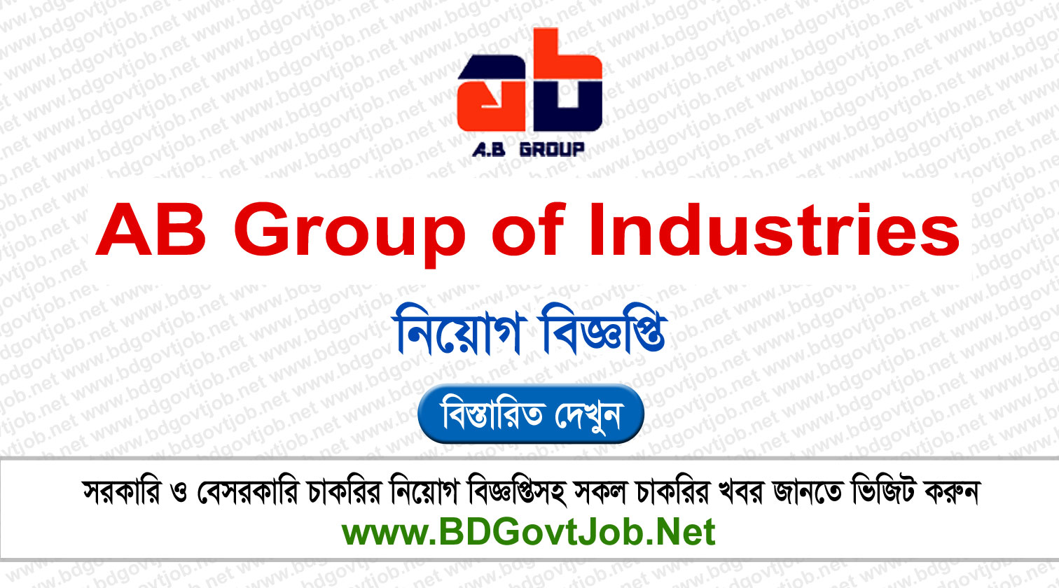 AB Group of Industries Job Circular 2026 Circular page 1