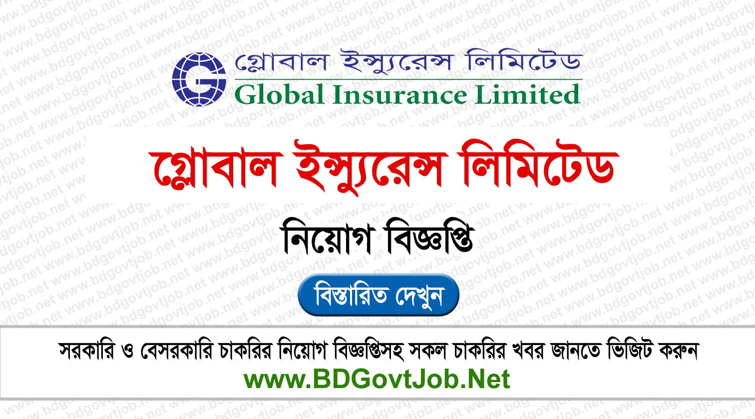 Global Insurance Limited Job Circular 2026 Circular page 1