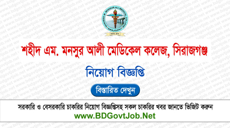 SMMAMC Job Circular 2024