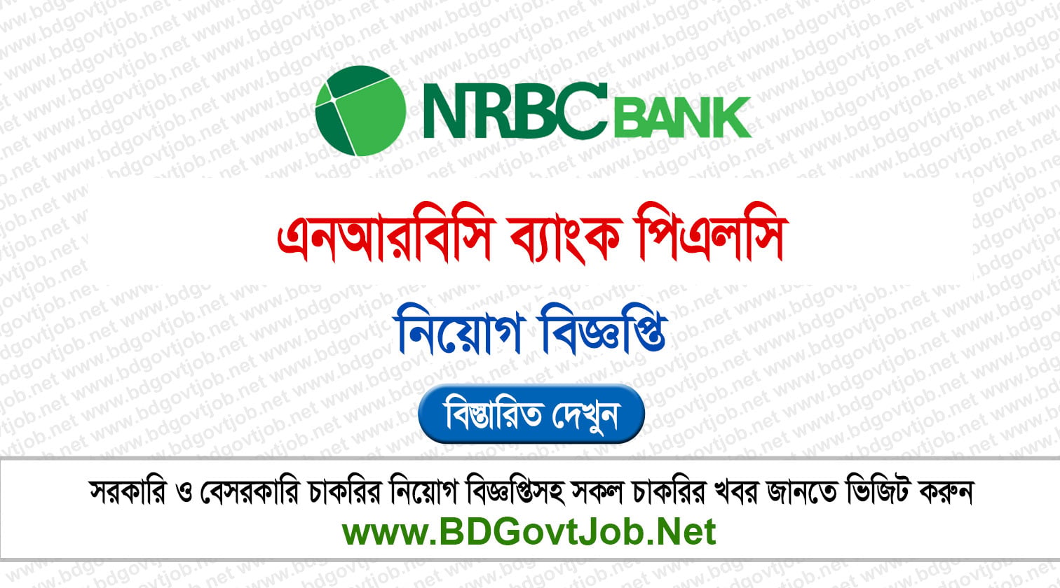 এনআরবিসি ব্যাংক নিয়োগ বিজ্ঞপ্তি ২০২৬ NRBC Bank Job Circular 2026 Circular page 1
