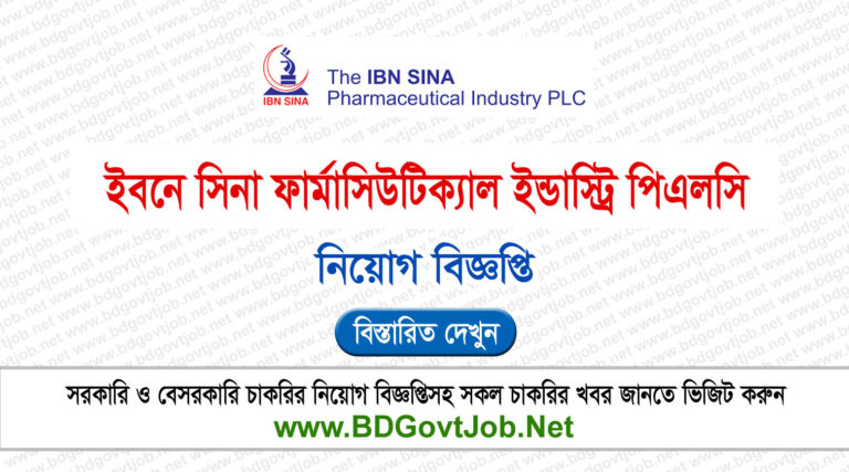 IBN SINA Pharmaceutical Job Circular 2025