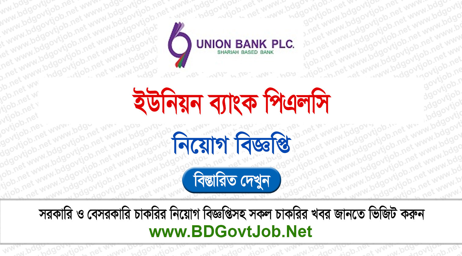 Union Bank Job Circular 2026 - www.unionbank.com.bd Circular page 1